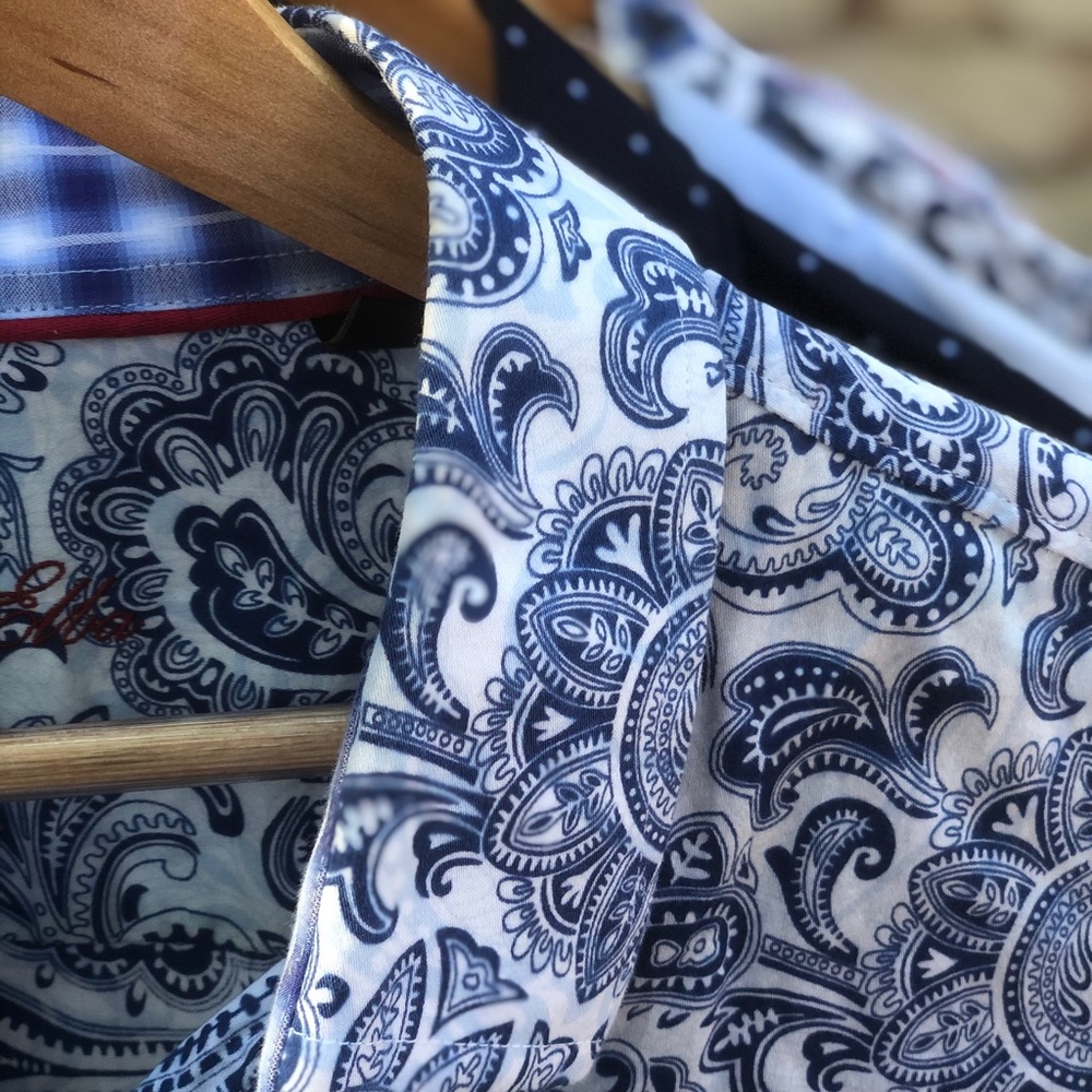 Floral 2XL Tasso Elba Dress Shirt